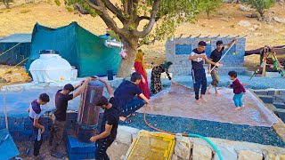 🪣🧼quotAmir and family Installing a Water Heater amp Washing Rugs A Family Day at the Farmquot🧹 [upl. by Gnap405]