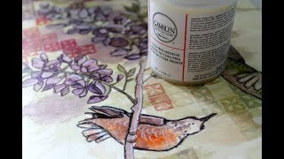 Using Cold Wax Medium to Varnish Watercolor Paintings [upl. by Aicilehp]