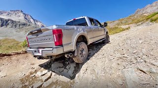 BRAND NEW Ford F250 Diesel TREMOR Off Roading up a 12000 FT Mountain Pass [upl. by Yrgoerg]