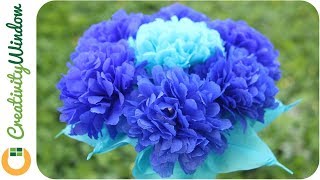 Royal Blue Motif Paper Flower Centerpiece [upl. by Yreved]