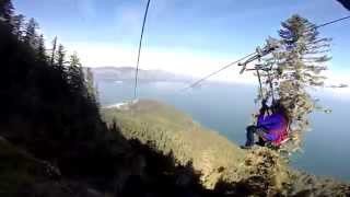 Alaska Zip Line at Icy Strait Point Hoonah Alaska [upl. by Aeriela]