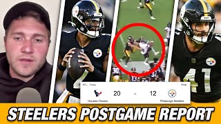 Pittsburgh Steelers x Houston Texans Preseason Postgame Report [upl. by Tuinenga]