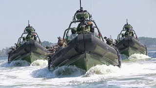 US amp Dutch Marines Riding Powerful Combat Boats at Extreme Speeds [upl. by Gotcher476]