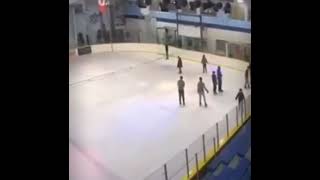 WOW MUST WATCH Zamboni explodes at local hockey rink [upl. by Aisyla]