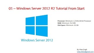 01 – Windows Server 2012 R2  Tutorial Introduction Video [upl. by Lopes936]