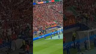 National Anthem Song Portugal Euro 2024 ronaldo Nationalhymne live in Frankfurt [upl. by Depoliti814]