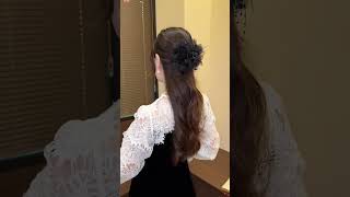 Peony Feather Clipquot Elegant Feminine Updo [upl. by Pampuch]