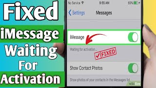 How To Fix iMessage Waiting For Activation Problem on iphone in 2023 imessage facetime [upl. by Ennyroc]