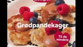 Opskrift på grødpandekager til de mindste [upl. by Aneryc]