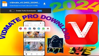 latest version vidmate pro download😯❗ new vidmate link❗ lyt family YouTube channel‼️ [upl. by Liuka]