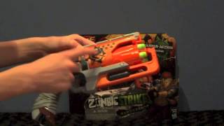 NERF ZombieStrike Hammershot Review [upl. by Onitnevuj]