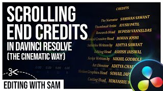 How to Create Smooth Rolling Credits in DaVinci Resolve Latest Version  2022 [upl. by Enrique478]