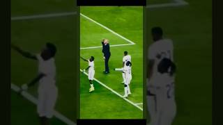 Carlo Ancelotti dancing with Real Madrid [upl. by Esirtal]