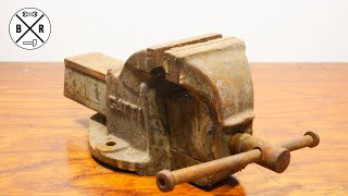 Antique Rusty Vise  Restoration [upl. by Enitsugua]