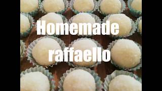 Homemade raffaello  super fast recipe  domači raffaello [upl. by Enneira]