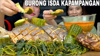 BURONG ISDA O BURONG KAPAMPANGAN NILAGANG GULAY AT PRITONG PAMPANO MUKBANG  MUKBANG PHILIPPINES [upl. by Mccormick644]