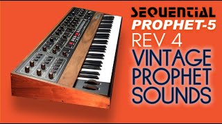 SEQUENTIAL PROPHET5 REV4 PATCHES  quotVINTAGE PROPHETquot Soundset  No Talking [upl. by Nothgiel]