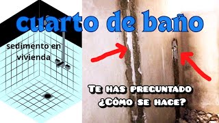 COLOCACIÓN DE TUBERÍA EN UN CUARTO DE BAÑO instalación sanitaria Tubería PVC y CPVC [upl. by Turley]