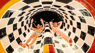 Speed Pipe Racer Water Slide NEW 2023 Donautherme Germany [upl. by Riggins797]