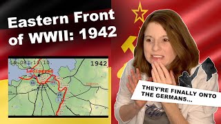 American Reacts to Eastern Front of WWII animated 1942 [upl. by Enaamuj]