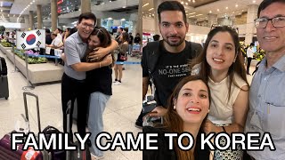 FIRST TIME MY FAMILY COMES TO KOREA TO MEET 🇮🇳✈️🇰🇷 [upl. by Ekram]