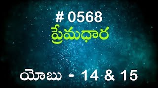 TTB యోబు 14 amp 15 568 Telugu Bible Study Premadhara [upl. by Ealasaid]