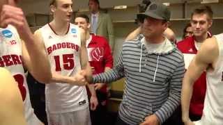 Wisconsin Celebrates Elite 8 [upl. by Allimak]