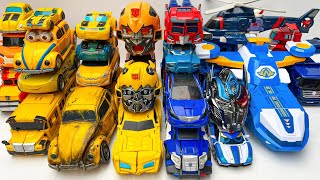 New TRANSFORMERS Yellow amp Blue Tobot Carbot Toys BUMBLEBEE Rise BEASTS Crane Helicopter Truck Boat [upl. by Neirol574]