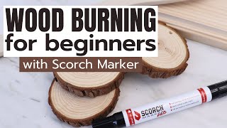 Easy Wood Burning for Beginners with a Scorch Marker [upl. by Ynnav432]