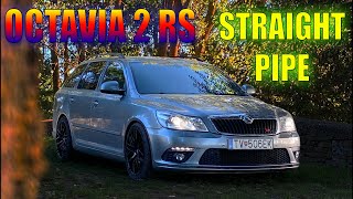 OCTAVIA 2 RS 20TDI STRAIGHT PIPE [upl. by Sabine]