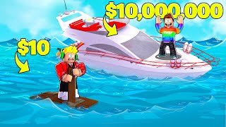 POOR vs RICH Build A Boat To Escape In Roblox [upl. by Lundell]