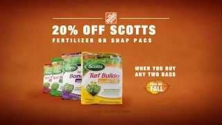 TV Spot  The Home Depot  Liven Up Your Yard This Fall 2014  More Saving More Doing [upl. by Gnal]