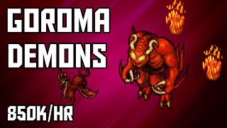 Tibia Where to Hunt – MSED 220 Goroma Demons 850khr  250 [upl. by Hayden28]