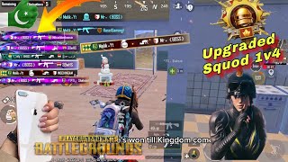 1v4🔥upgraded squad cltuch🥵iPhone 8 Plus 60 fps iphone8plus pubgmobile bestsensitivity [upl. by Eniamaj329]