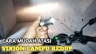 CARA MEMBUAT LAMPU VIXION LEBIH TERANG GANTI PAKAI LED [upl. by Gould]