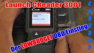 Launch Creader 3001  Einstieg in die OBD Diagnose [upl. by Taddeusz]