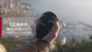 Introducing LUMIX S 28200mm F471 MACRO OIS SR28200  LMount [upl. by Gnauq97]