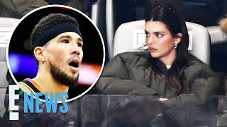 Kendall Jenner and Devin Booker REUNITED at Super Bowl Why Fans Are Freaking Out  E News [upl. by Anerual]