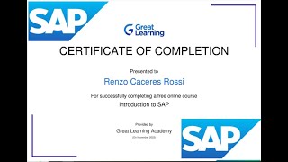 Introducción a SAP  SAP para Principiantes certificación online y gratuita  Introduction to SAP ✅✅ [upl. by Bergeron]