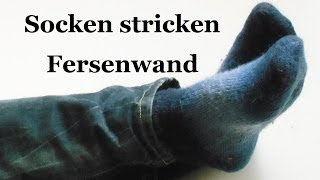 Socken stricken  Fersenwand  Teil 2 [upl. by Shamrao]