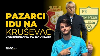 Trener Novog Pazara Sivić i fubaler Mršić uoči utakmice sa Napretkom [upl. by Adidnere]