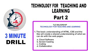 TLE MAJORSHIP  TECHNOLOGY FOR TEACHING AND LEARNING Part 2 [upl. by Netsrek189]