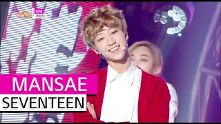 HOT SEVENTEEN  MANSAE 세븐틴  만세 Show Music core 20151017 [upl. by Lashondra]