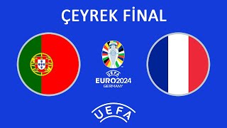 PES 2017  UEFA EURO 2024  ÇEYREK FİNAL  Portekiz 🇵🇹🆚🇫🇷 Fransa  euro2024 [upl. by Eatnoid]