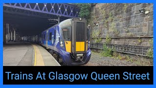 Trains At Glasgow Queen Street High and Low Levels 22062024 [upl. by Yakcm523]