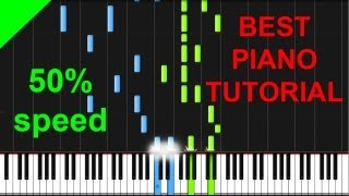 Passenger  Holes 50 speed piano tutorial [upl. by Novelia]