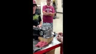 How to install a small engine Honda GCV160 Flywheel Briggs amp Stratton Kohler Tecumseh Part 2 [upl. by Yrffej]