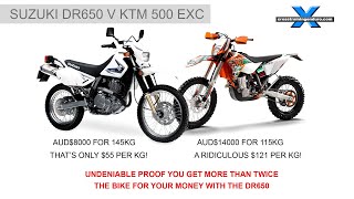 DR650 v KTM there can only be one winner︱Cross Training Adventure [upl. by Nevyar]