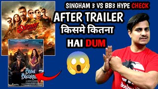 After Both Movies Trailer Kisme Kitna Hai Dum  Singham Again Vs Bhool Bhulaiyaa 3 HYPE Check [upl. by Kiel]