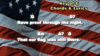 Star Spangled Banner  Chords amp Lyrics [upl. by Stead68]